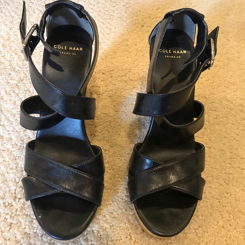 Cole Haan black wedges - size 5.5